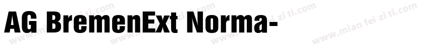 AG BremenExt Norma字体转换